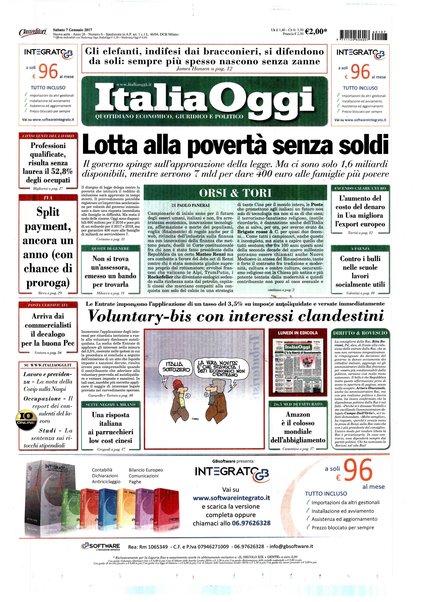 Italia oggi : quotidiano di economia finanza e politica